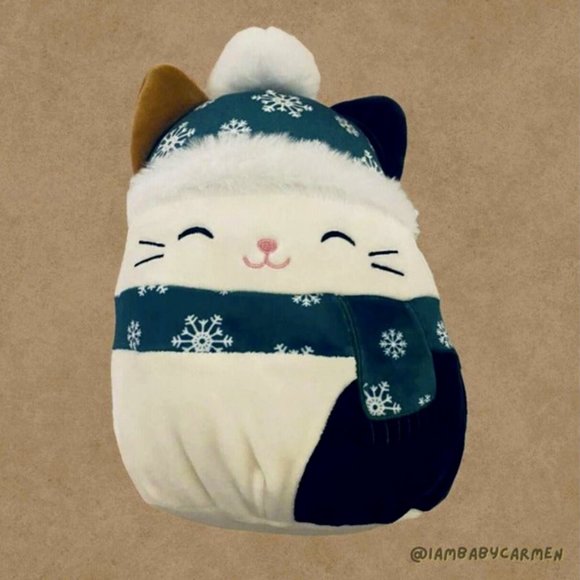Squishmallows Toys Squishmallow Cam The Calico Cat Holiday Edition